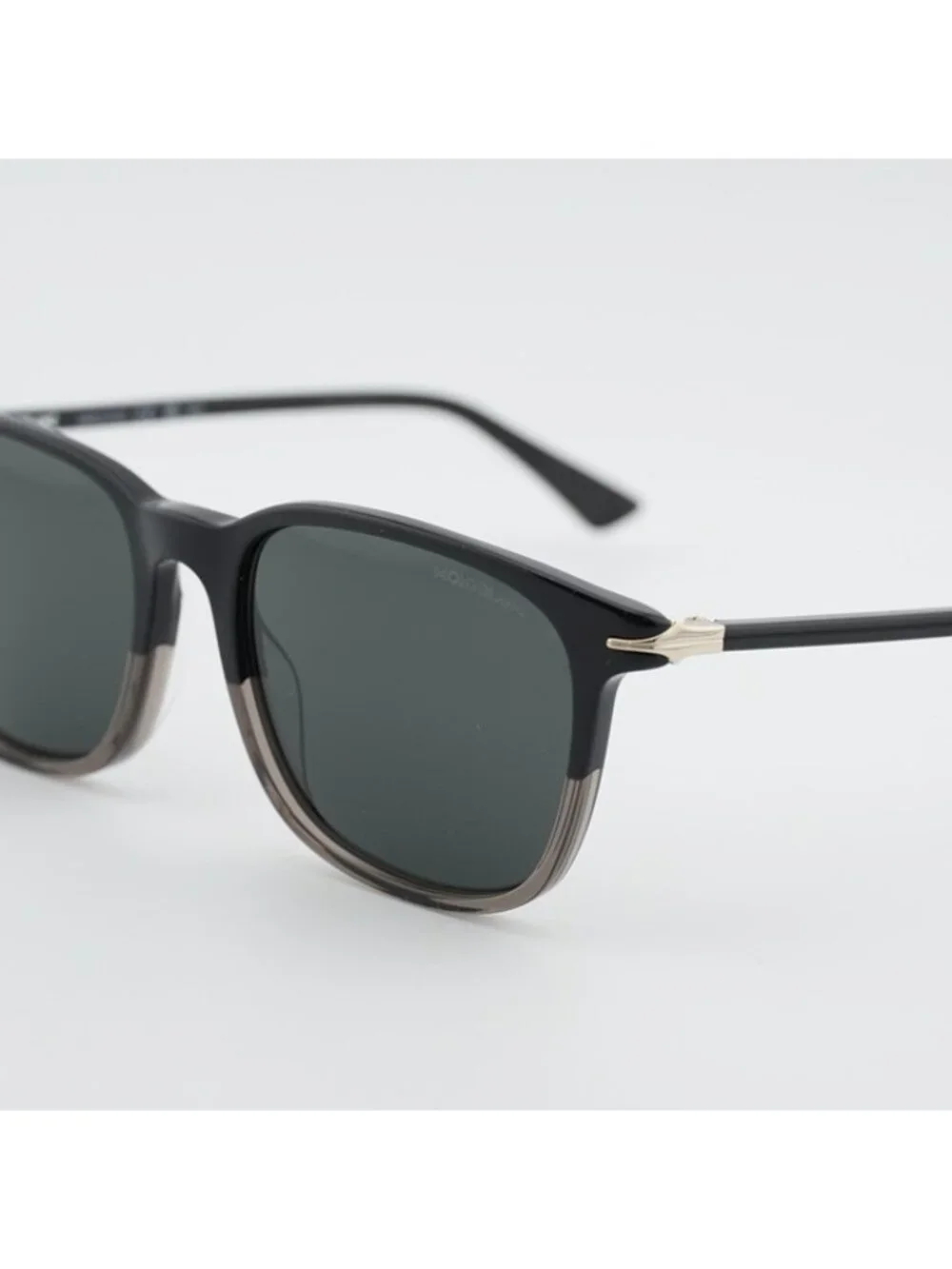 Montblanc MB0338S 003 Sunglasses Black Square Frame, Grey Lenses